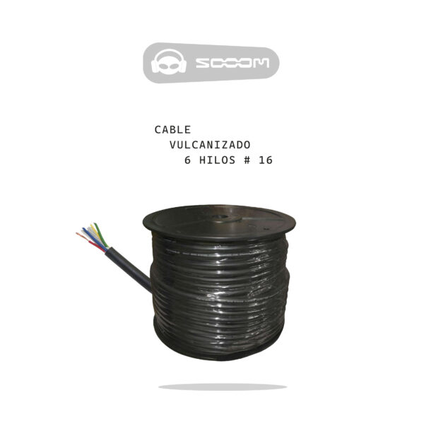 VC-616 Cable Vulcanizado 6-Hilos #16